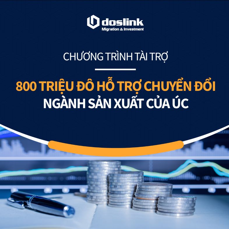 Chương trình tài trợ 800 triệu đô để chuyển đổi ngành sản xuất của Úc