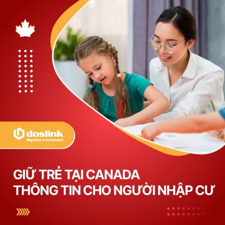 Giữ trẻ tại Canada: thông tin cho người nhập cư