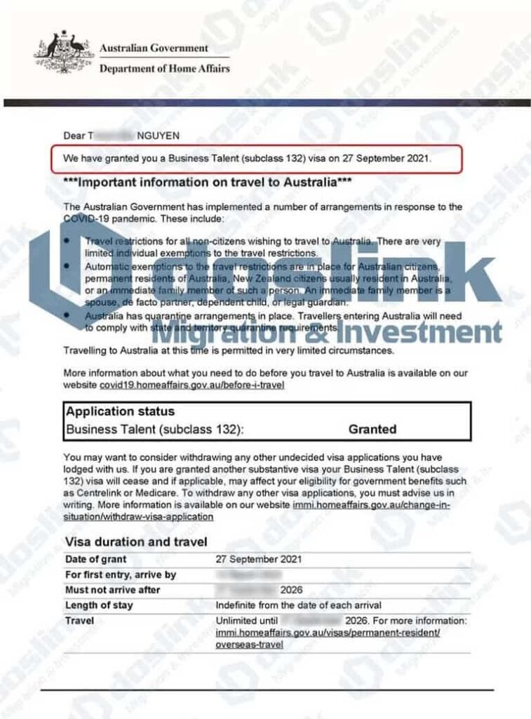 Kết quả visa 132A bang Nam Úc ngày 27/09/2021 (2)
