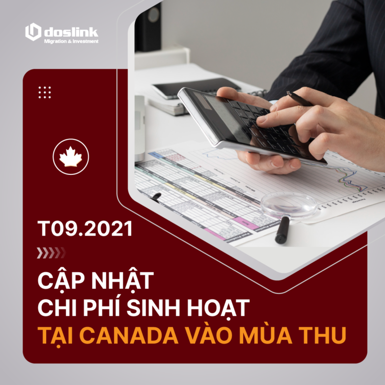 Cập nhật chi phí sinh hoạt tại canada vào mùa thu