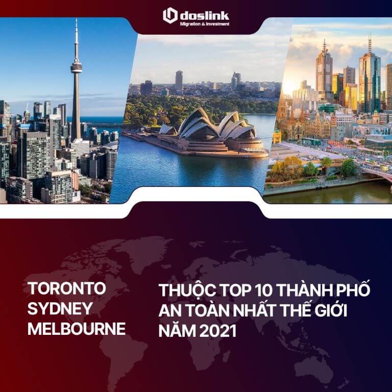 Toronto, Sydney và Melbourne thuộc top 10 thành phố an toàn nhất thế giới năm 2021