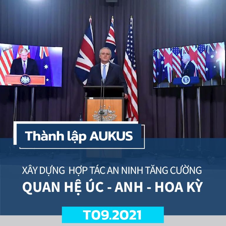Thành lập AUKUS - Xây dựng quan hệ hợp tác an ninh tăng cường giữa Úc, Anh và Hoa Kỳ