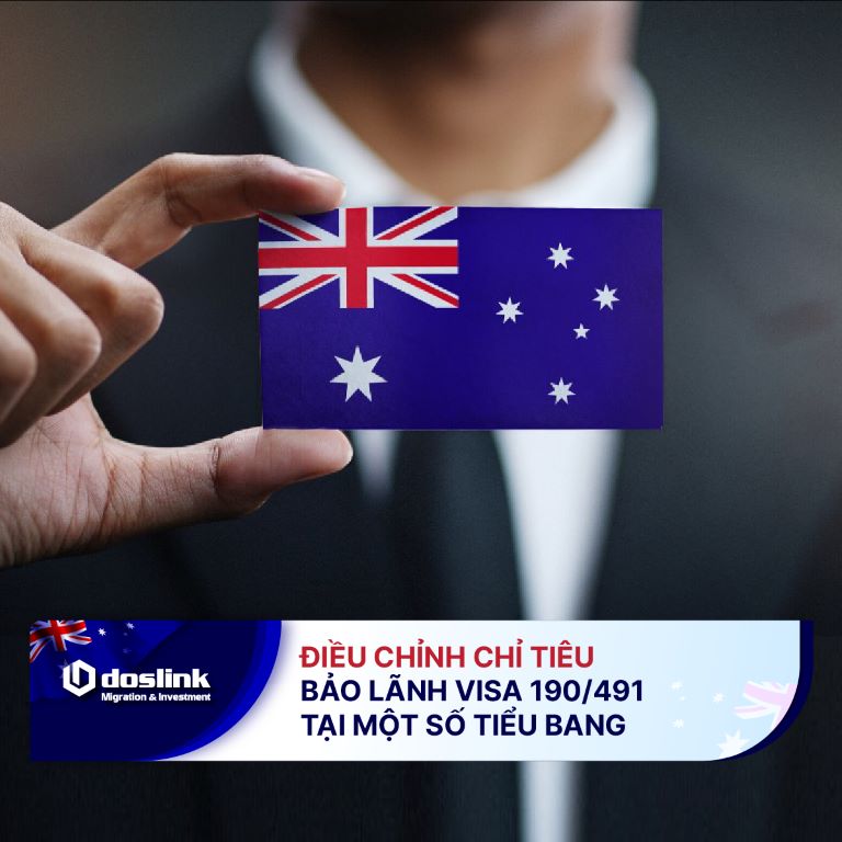 Chính phủ Úc điều chỉnh chỉ tiêu bảo lãnh visa 190/491 cho một số tiểu bang
