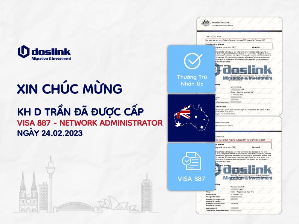 Visa 887 - Network Administrator - KH D Tran