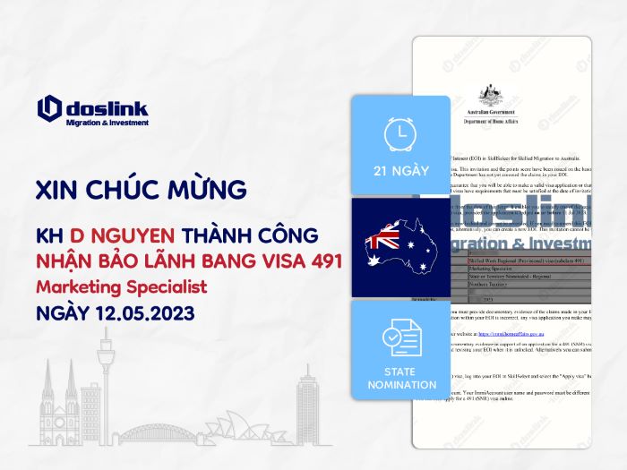 Bảo lãnh bang, state nomination visa 491 Bắc Úc - Marketing specialist