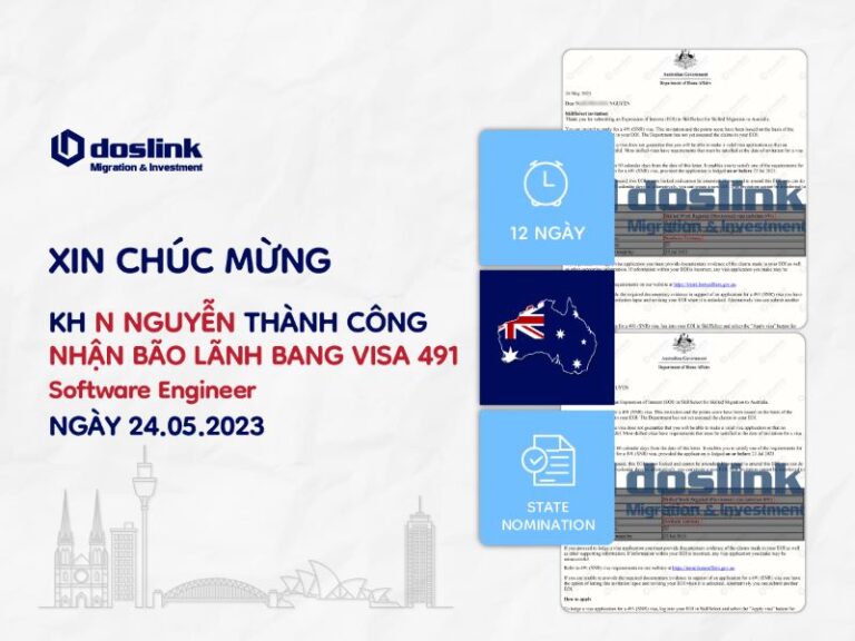 state nomination Bắc Úc visa 491 ngành Software Engineer