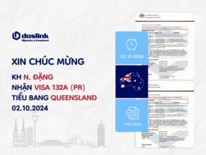 kết quả PR Úc visa 132A N Đặng