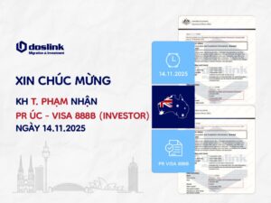 Kết quả PR Úc visa 888B - T.Phạm