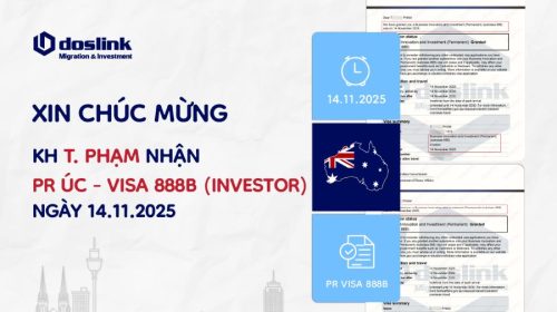 Kết quả PR Úc visa 888B - T.Phạm